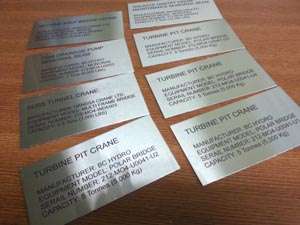 laser engraving metal tags