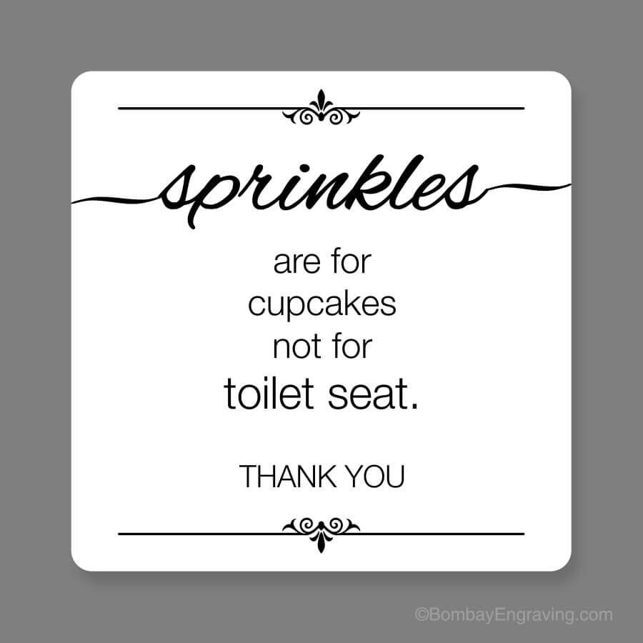 Funny bathroom sign to turn an office environment into a casual way Funny bathroom sign to turn an office environment into a casual way