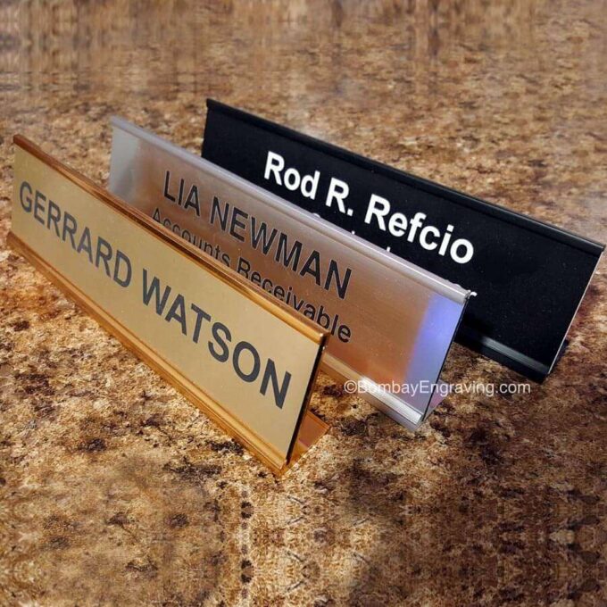 Desk Nameplate Stand