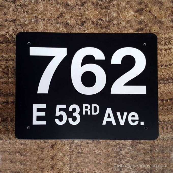 House address plaque
