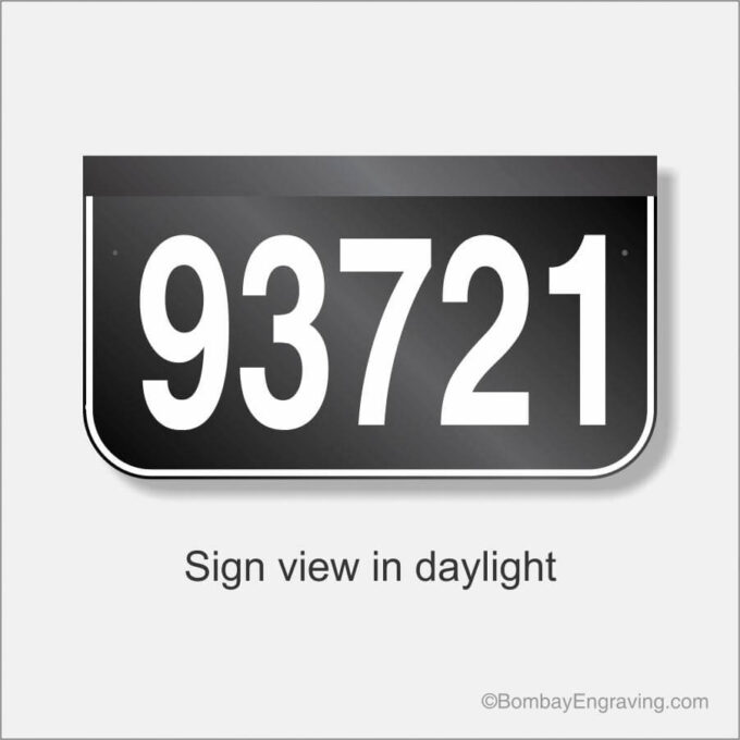 Lighted-house-address-sign 18x10 day view