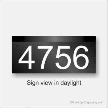 Lighted house address sign 18