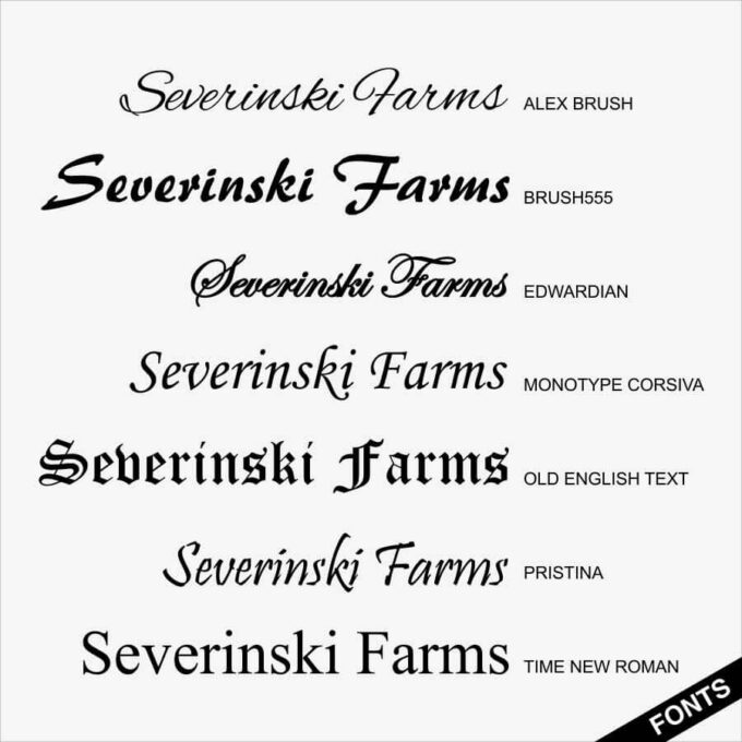 Script Font List