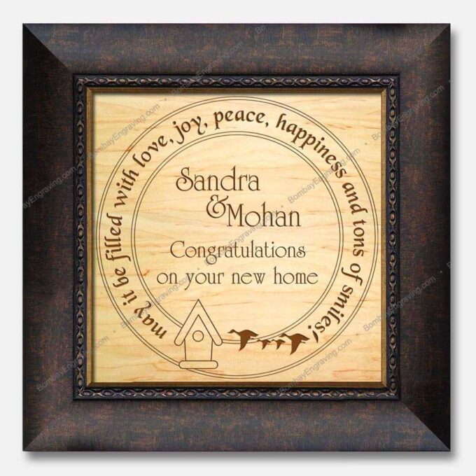 New Home Engraved Wall Decor