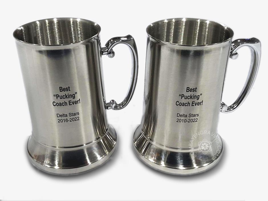 laser marked pewter