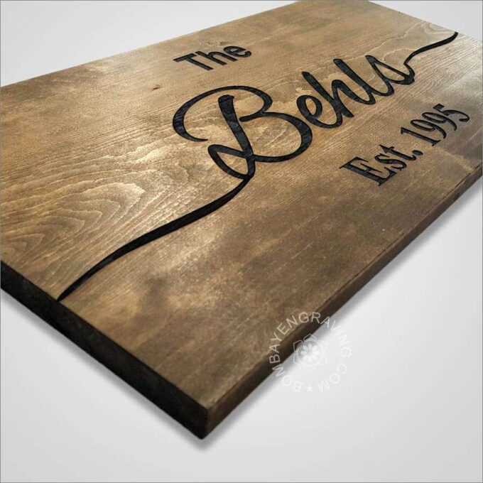 rustic wood sign