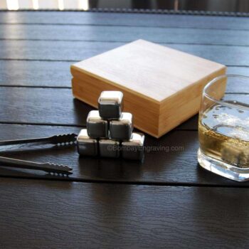 steel whiskey cubes