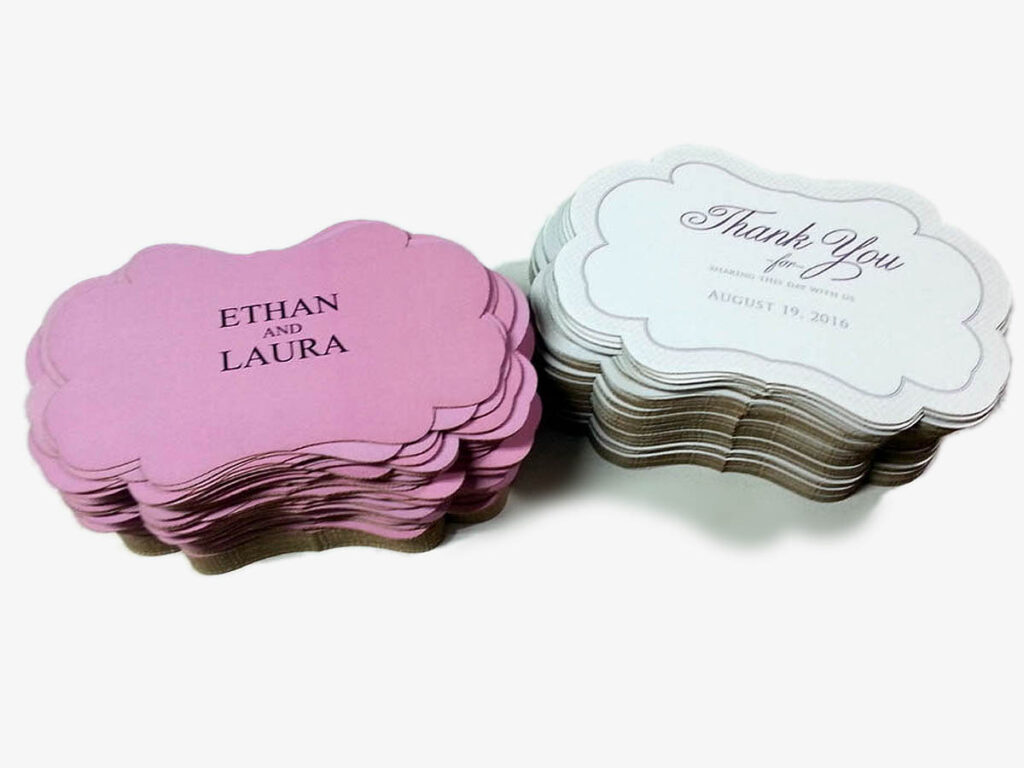 Laser cut paper invitation