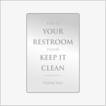 Restroom Etiquette Signs