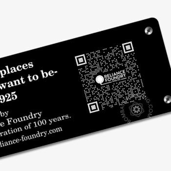 Bench Plaque with QRCode